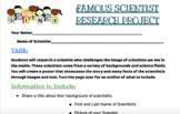 Research A Scientist Project (Good For Distance Learning!)