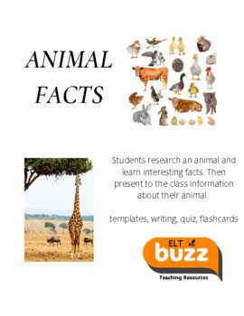 Preview of Research An Animal. Graphic Organizer. Templates. ELA. ESL. EFL. Poster.