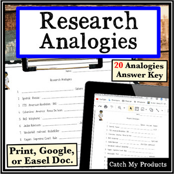 Preview of Research Skills Worksheet