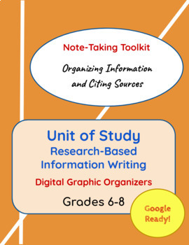 Preview of Research-Based Information Writing: Note-taking Toolkit | Distance Learning