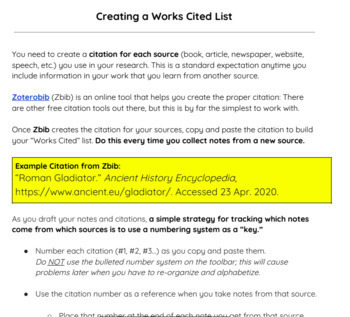 Research Based Information Writing Note Taking Toolkit Distance Learning