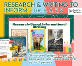 Research-Based Informational Writing - Middle Grade Lessons