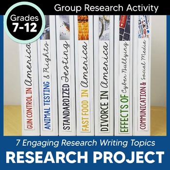 Preview of Research Binder Projects: 170 pages of Common Core Aligned materials