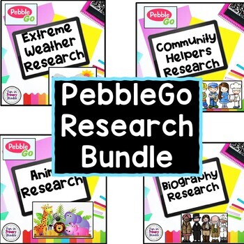 Preview of Research Bundle for PebbleGo Informational Writing