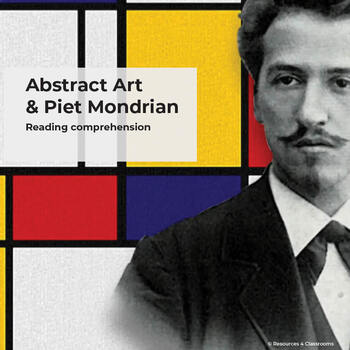 Preview of Research Comprehension Passages & Questions - Biography Piet Mondrian - 5th 6th