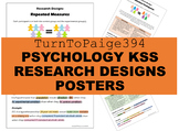 Research Designs Posters for Psychology Classrooms