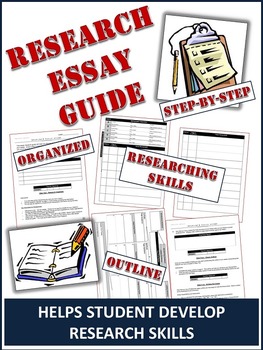 Preview of Research Essay Guide & Rubric - Clear Step-by-Step Guide to Writing! Literacy