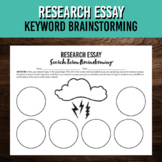 Research Essay Keyword Brainstorming Template