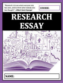 Preview of Essay Writing: Research Essay Mini Unit
