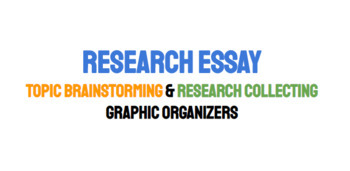 Preview of Research Essay - Topic Brainstorming & Research Graphic Organizers