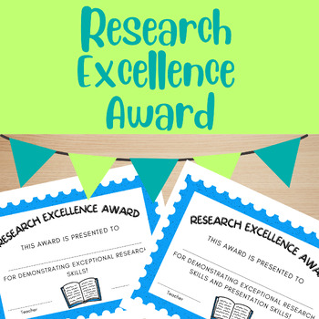 Preview of Research Project Excellence Award