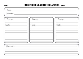 Preview of Research Graphic Organiser