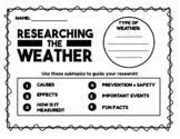 Research Graphic Organizer : Weather