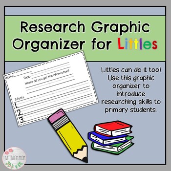 Preview of Research Graphic Organizer for Primary Students