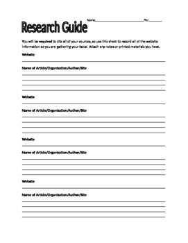 a research guide for students