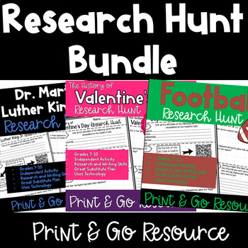 Preview of Research Hunt Bundle