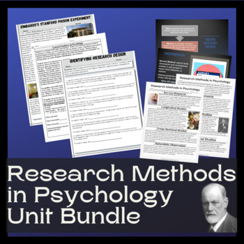 Preview of Research Methods & Statistics Unit Bundle: PPT, Test, Activities, Project & More