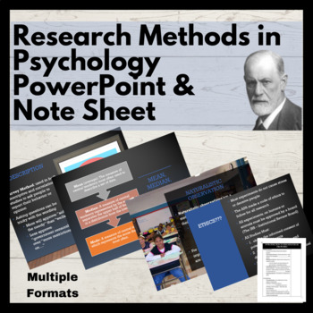 Preview of Research Methods & Statistics in Psychology PowerPoint & Notes: Multiple Formats