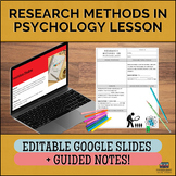Research Methods in Psychology - Lecture and Guided Notes!
