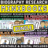 Research MiniBook BUNDLE | Scientists, U.S. Presidents, Bl