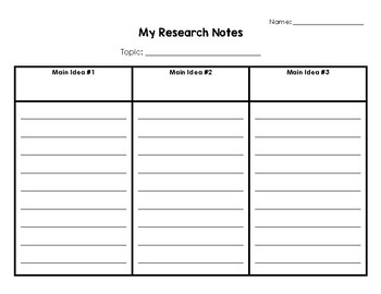 Preview of Research Notes