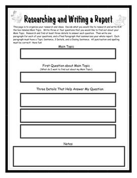 Preview of Research, Organize, and Write a Report