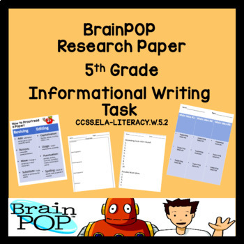 Preview of 4th-5th grade: How to Write a Research Paper- BrainPOP Edition
