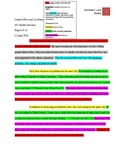 Research Paper: Color Coded: 11 step outline: Example and 