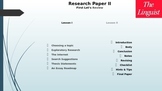 Research Paper II