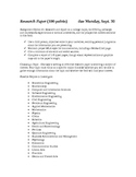Research Paper: Investigating a College Major and Career