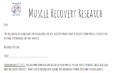 Research Paper- Nutrition for Muscle Recovery