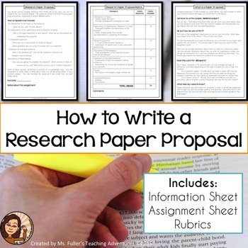 How to write a proposal for english class