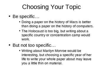 interesting history paper topics