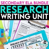 Research Paper Writing Unit - Lessons, PowerPoint, Handout