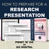 Research Presentation - How To Prepare for a Research Pres