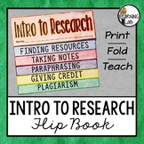 Research Process and Plagiarism Flip Book