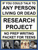 Research Project 6th Grade - 12th Grade: Fun Research Pape