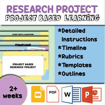 Preview of Research | Project Based Learning | Any Subject  |  High School