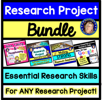 Preview of Research Project Bundle: Essential Research Skills