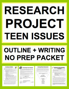 Preview of Research Project: Outline Organization and Essay Writing: Teen Issues