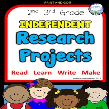 Preview of Independent Research Projects Templates 2nd,  3rd  Grades