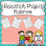 Research Project Rubrics (EDITABLE):  One-Pager, Collabora