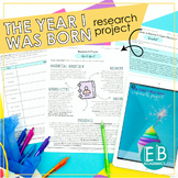 Research Project: The Year I Was Born -  PRINT and DIGITAL