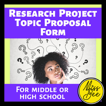 Preview of Research Project Topic Proposal Form