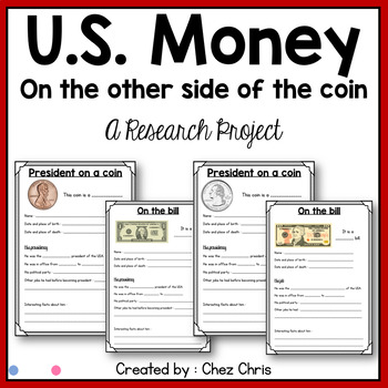 Preview of Research Project : US money - On the obverse of coins and bills