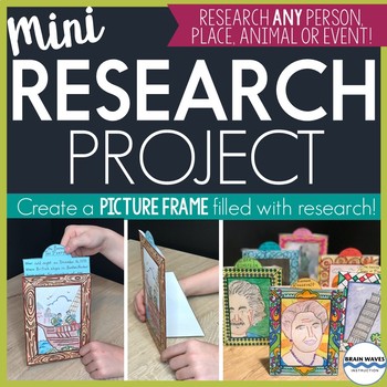 Preview of Research Project with 3-D Picture Frames to Display Research Report - Any Topic!