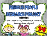 Research Projects Unit Plans | Famous People | Biographies