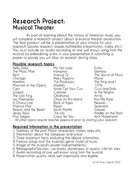 research project on music