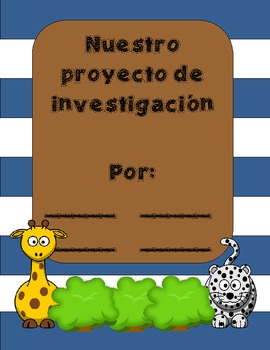 Preview of Research Projects in Kindergarten! Easy Peasy! SPANISH EDITION
