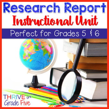 Preview of Research Report Instructional Unit for 5th Grade and 6th Grade